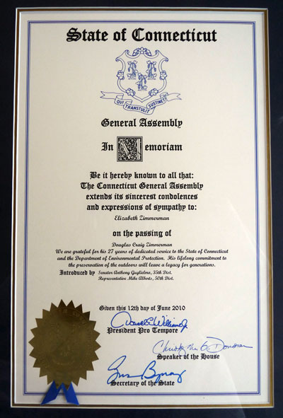 Resolution from the general assembly about Doug Zimmerman